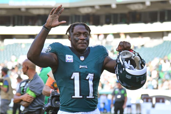 Philadelphia Eagles receiver A.J. Brown.